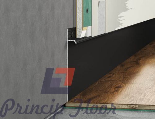 Скрытый плинтус Laconistiq Hiden Regular Черный матовый (3000х80х13мм) фото 4 Скрытый плинтус Laconistiq Hiden Regular Черный матовый (3000х80х13мм) фото 4